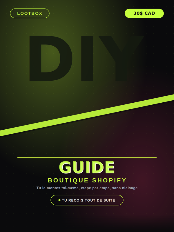 Guide — Crée ta Boutique Shopify toi-même